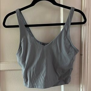 Blue Gray Active Crop Top